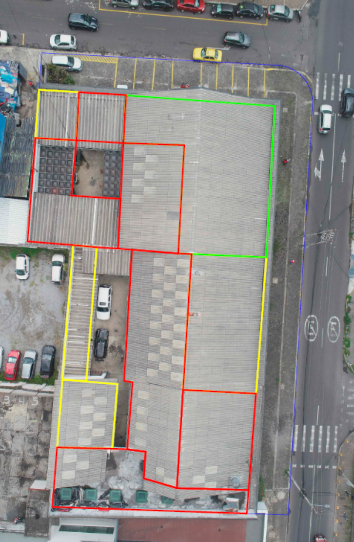 EC-RJ-157533 — Distribución de construcciones por tipología — Iñaquito, Quito Distribución de construcciones por tipología del inmueble EC-RJ-157533 en Iñaquito, Quito.